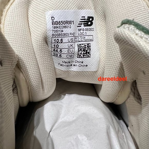 AIME LEON DORE X NEW BALANCE 650R BOTANICAL GREEN sz 10.5 - Picture 6 of 7